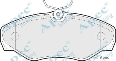 APEC BRAKING pad1240 -  Комплект тормозных колодок, дисковый тормоз